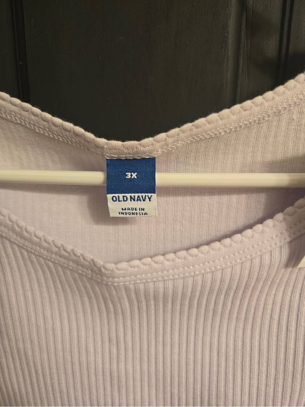 Old Navy Ribbed V-Neck Sweater Top in Light Lavender
